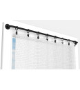 1 Tringle Visio noir mat 40-60cm D7