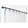 1 Tringle Visio noir mat 40-60cm D7