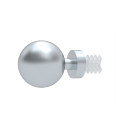 Lot de 2 embouts Boule argent D19