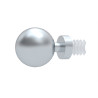 Lot de 2 embouts Boule argent D19