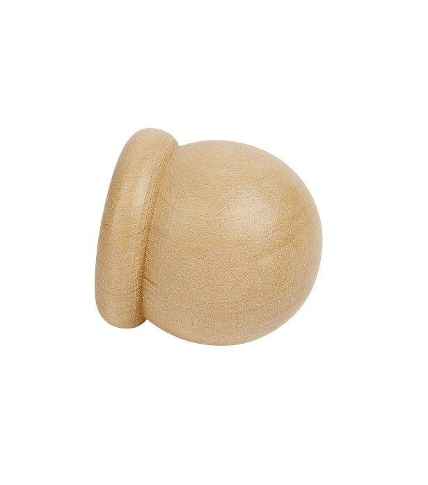 Lot de 2 embouts Rustique naturel verni D20