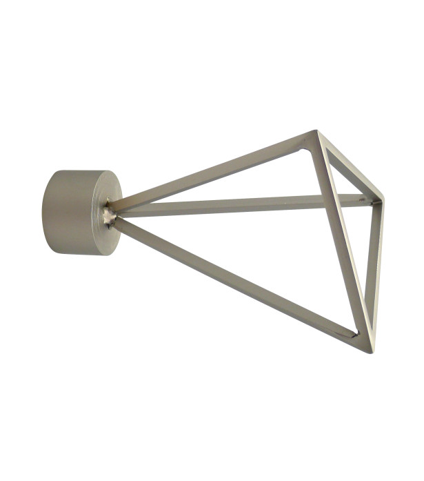 Lot de 2 embouts Triangle filaire nickel givré D20