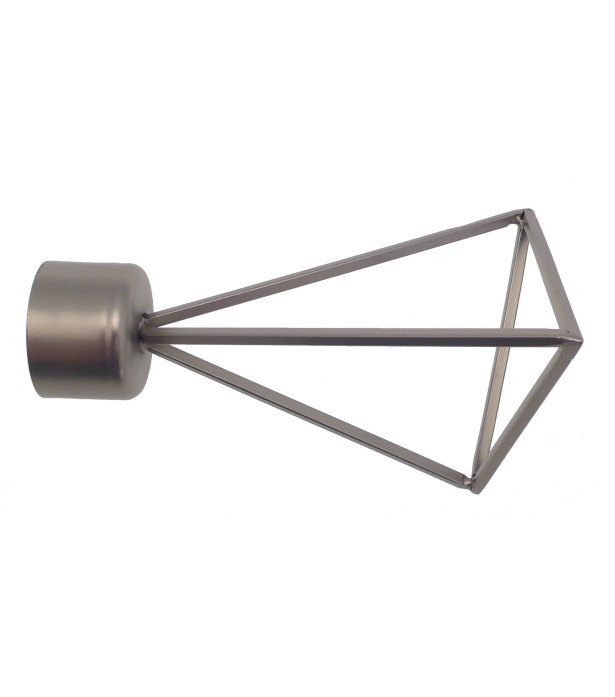 1 Embout Triangle filaire nickel givré D28