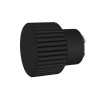 1 embout bouton molete noir mat D28