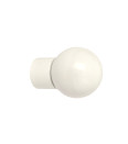 Lot de 2 embouts Boule blanc brillant D19