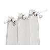 Lot de 2 embouts Bouchon blanc mat D28