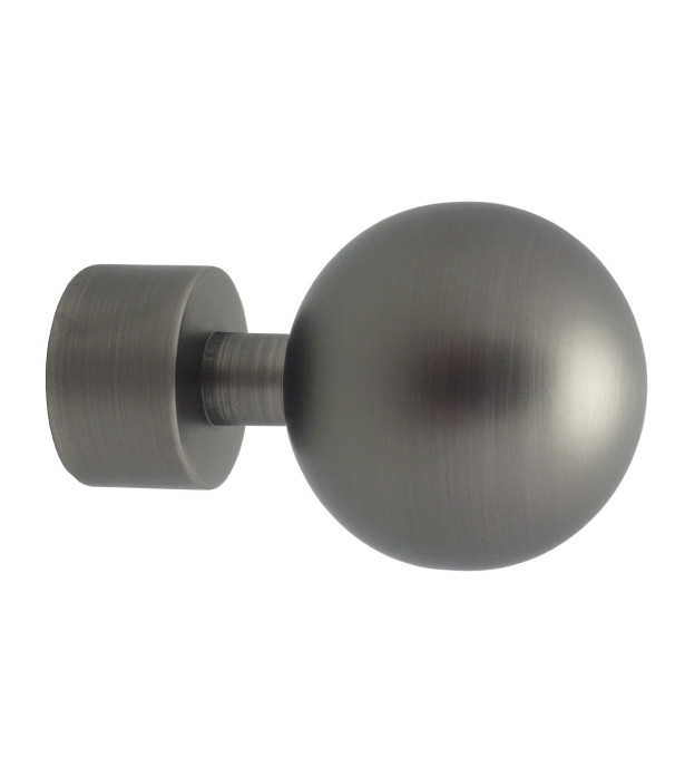 Embout Boule argent vieilli D20