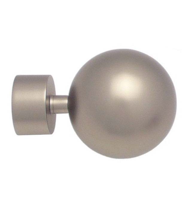 Embout Boule nickel givré D28