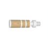 Lot 2 embouts Cylindre blanc/bois clair D20