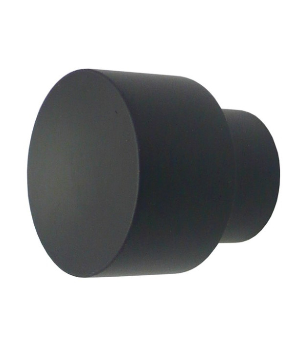 1 Embout Bouton noir mat D28