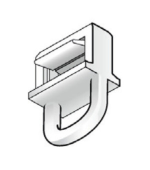 2 arrêts + 30 glisseurs rail  D20/D28 6mm