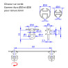 Glisseur WAVE 6cm/ml rail D20-28 6mm