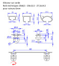 Glisseurs WAVE 6cm /ml pour rail technique