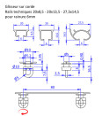 Glisseurs WAVE 8cm/ml pour rail technique 6mm