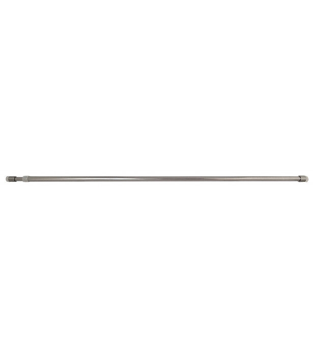 1 Tringle à pression sans perçage nickel brossé 50-80cm D7-9